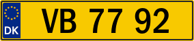 Trailer License Plate